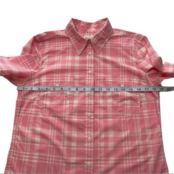 GAP Pink Plaid Button Down Long Sleeve Top Sz S - Picture 9 of 15